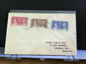 Swaziland  1937 England  stamps cover R31171