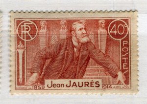 FRANCE; 1936 early Jaures issue fine Mint hinged value