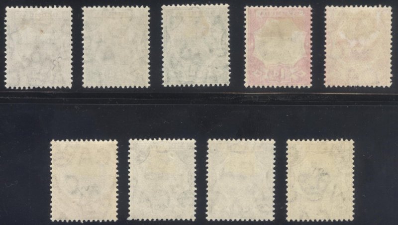 Bermuda 1906 1/4d-4d Dry Dock Wmk MCA Scott 31-39 SG 34-42 MLH Cat $168