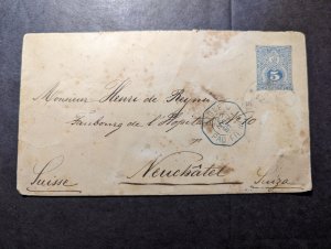 1891 Paraguay Cover to Neuchatel Switzerland