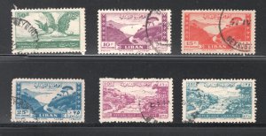 Lebanon #C109, C120-1, C123, C136, C139   VF, Used, CV $3.35 ...... 3440074