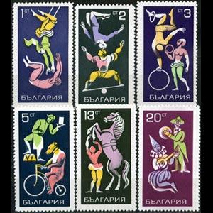 BULGARIA 1969 - Scott# 1819-24 Circus Set of 6 NH