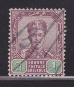 Jahore 47 VF-used neat cancel nice color scv $ 90 ! see pic !