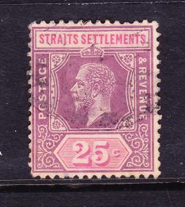 STRAITS SETTLEMENTS 1912  25c  KGV  FU  SG 205