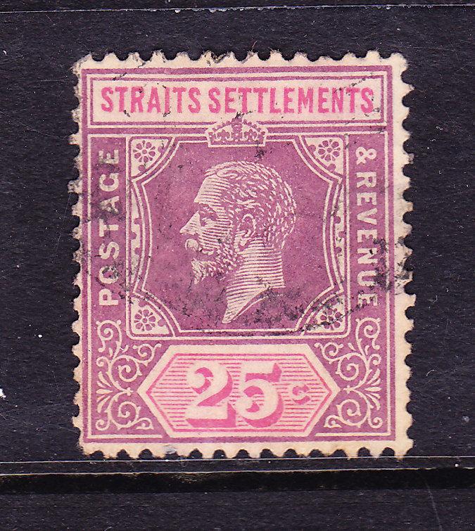 STRAITS SETTLEMENTS 1912  25c  KGV  FU  SG 205