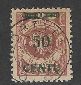 Memel Sc #N49  50c overprint used VF