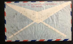 1936 Ambulant Post Office Chile Airmail Cover to Zurich Switzerland