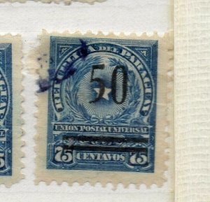 Paraguay 1920 Early Issue Fine Used 50c. Surcharged NW-175660