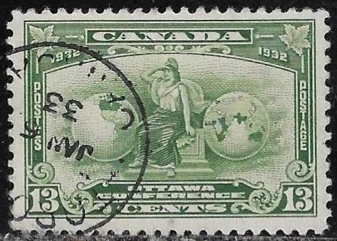 Canada 1932 Used Stamp Scott #194 Allegory Of British Empire Ottawa Conference