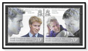 South Georgia #295 Prince William Pair MNH