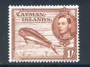 Cayman Islands 1/- Red Brown SG123a Mounted Mint