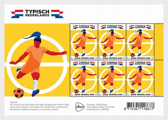 The Netherlands - Postfris/MNH - Sheet Typically Dutch, Football 2022