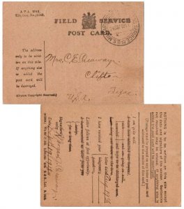 United States A.E.F. World War I U.S. Military Postal Express Service, 729 Ty...