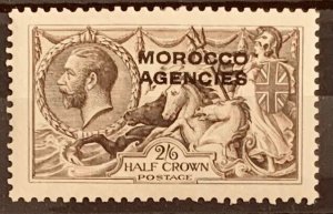 MOROCCO AGENCIES GV 2/6 CHOCOLATE BROWN SG53. LIGHTLY MOUNTED MINT .CAT £50