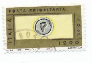 Italy 2001 Scott 2393 used -1200 l, Priority mail