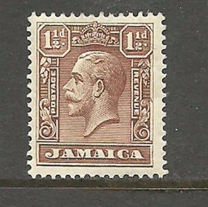 Álbum Tesoros Jamaica Scott #104 1 1/2p George VI Nuevo Nuevo