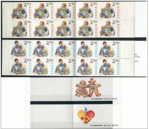 Norway Norwegen Norvège 1987 Christmas Complete of 2 Booklet Set MNH