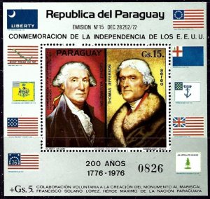 Paraguay 1625A MNH 1975 American Bicentennial (an5475)