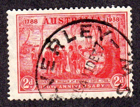 Australia, Scott # 163 used, 2018 CV = $ 0.45       Lot 200552 -06