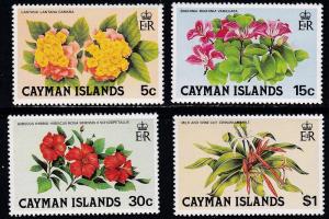 Cayman Isl. # 448-451, Flowers, NH, Half Cat