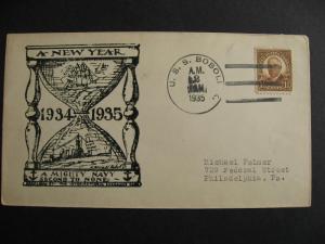 USA USS BOBOLINK Jan 2 1935 commemorative cover, check it out! 