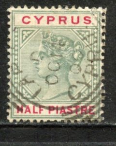 Cyprus # 28, Used. CV $ 1.75