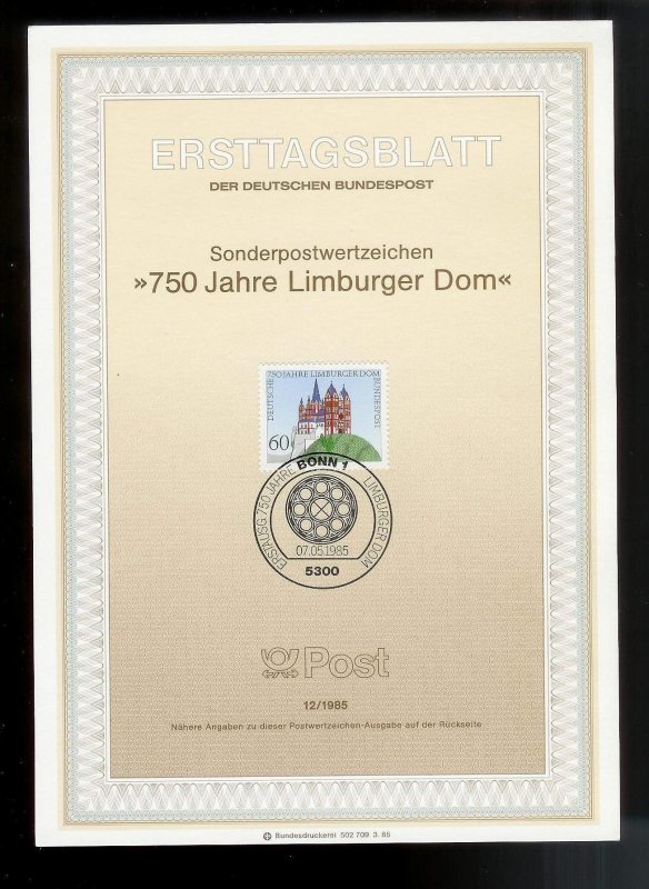 GERMANY (52) Ersttagsblatt FDC Presentation Cards