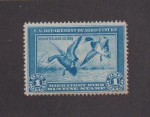 US Sc #RW1 Used Federal Duck Hunting Stamp (S30503)