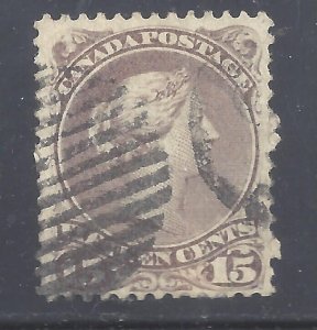 Canada # 29v VF USED 15c LARGE QUEEN BOTHWELL PAPER BS27939