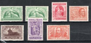 New Zealand 1920 Victoery set + 1/2d shade SG 453-58 MLH/MH