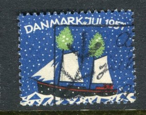 DENMARK; 1957 early Local Christmas Stamp fine used value