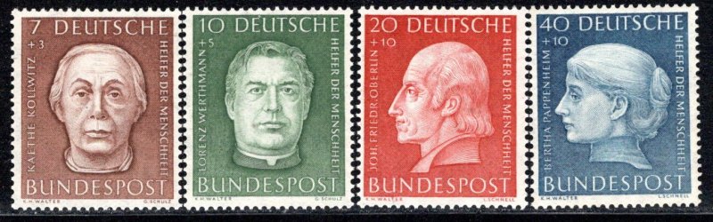 Germany Bund Scott # B338 - B341, mint nh