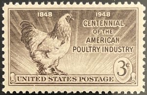 Scott #968 1948 3¢ Centennial of the American Poultry Industry MNH OG VF