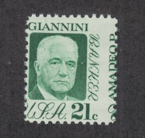 US Sc 1400 MNH. 1973 21c Amadeo P. Giannini MISPERF