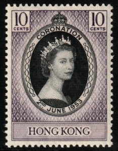 ✔️ HONG KONG 1953 - CORONATION - SC.  184 MNH ** [5CW2]