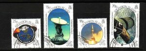 Ascension Is.-Sc#468-71- id8-used set-Space-Moon Landing-1989-