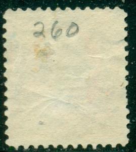 SCOTT # 260 USED, FINE, READ, GREAT PRICE!