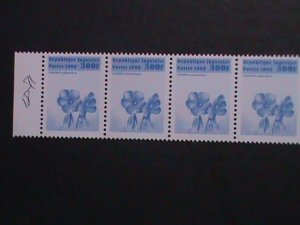 TOGO 1999 SC# 1871 IMPATIENS PETERSIANA FLOWERS- MNH STRIP VERY FINE