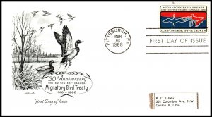 US 1306 Migratory Bird Treaty Artmaster Label FDC