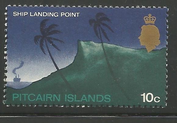 PITCAIRN ISLANDS 104 MNH, SHIP LANDING POINT