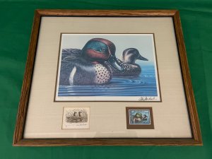 1979 Federal Duck Stamp Print - Green Winged Teal - by Michaelsen - Remarque Ed.