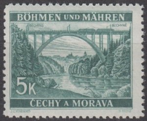 Bohemia & Moravia Scott #44 MNH 1940