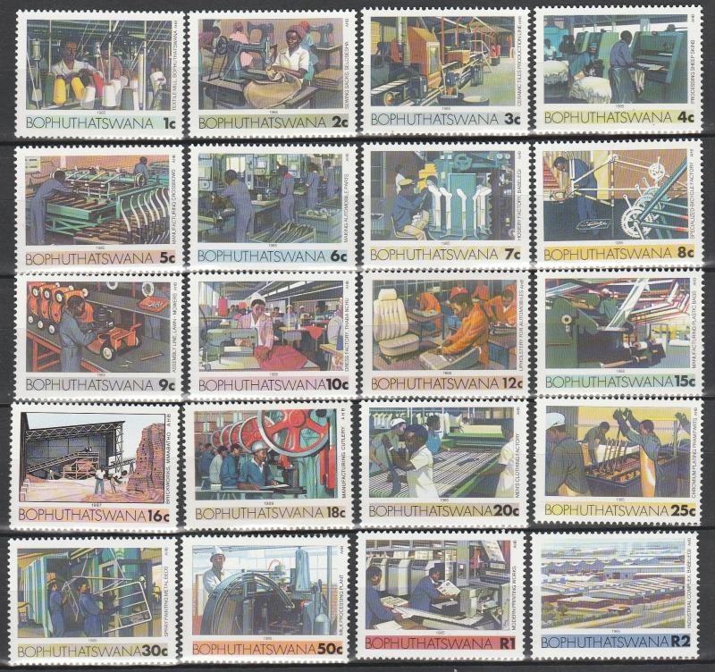 Bophuthatswana #139-49, 151-9  MNH  CV $13.70 (S3149)