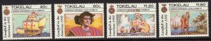 TOKELAU ISLANDS SG193/6 1992 DISCOVERY OF AMERICA BY COLUMBUS MNH