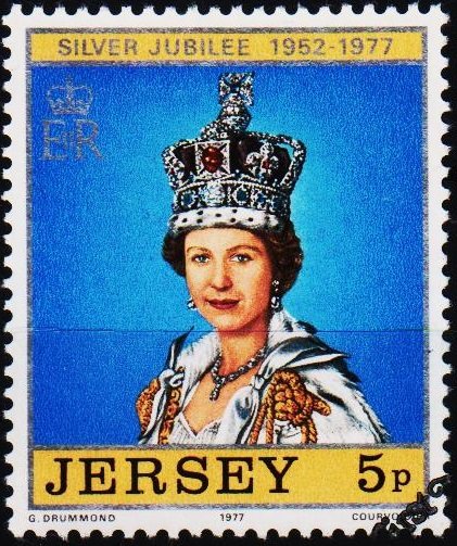 Jersey. 1977 5p S.G.168 Fine Used
