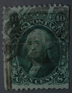 United States #96 10 Cent Wash Grill 9x13 Used Filler w/ Flaws