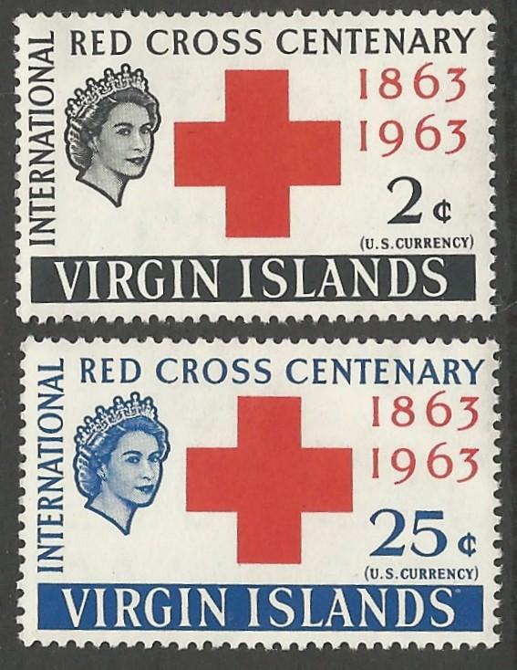 Virgin Islands # 141-42  Red Cross Centenary   (2)    Mint NH