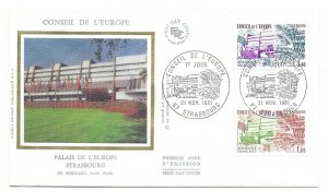 France 1981 Sc # 1027-28 Conseil de L'Europe FDC