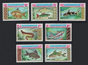 Kampuchea Fishes 7v 1983 MNH SC#447-453 SG#481-487