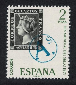 Spain World Stamp Day 1971 MNH SG#2091